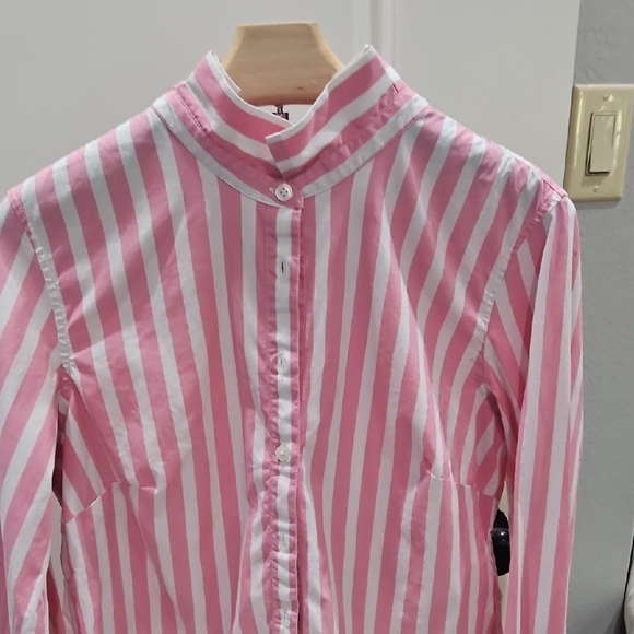 Banana Republic Tops - Banana Republic Pink and White Striped Top